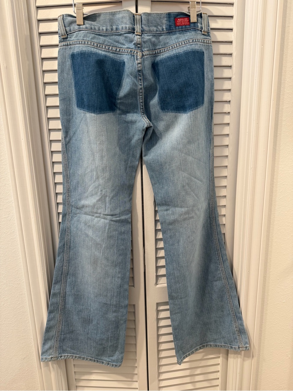 Vintage Guess G.J. USA Made Light Wash Bootcut Jeans Size 30 - Picture 3 of 6